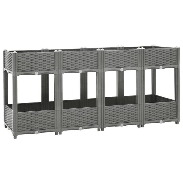 vidaXL højbed 160x40x71 cm polypropylen