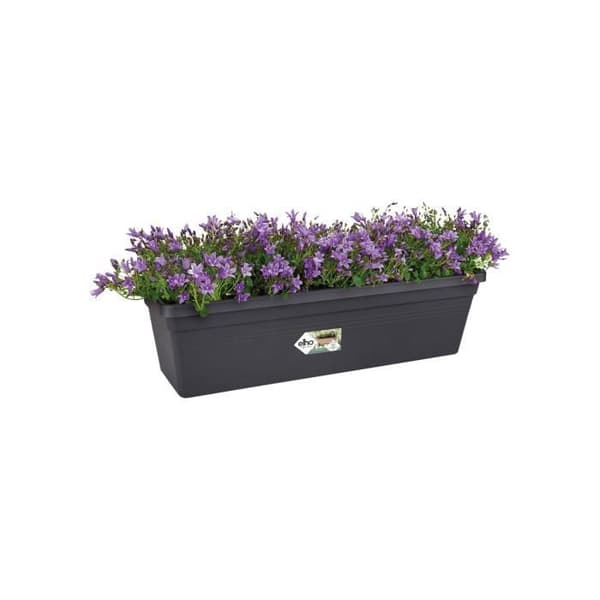 ELHO Green Basics 60 balkonglåda - Svart - Återvunnen plast - Utomhus &amp; Balkong