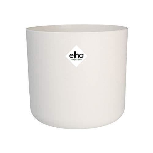 Blomkruka - Elho - B.FOR rund flexibel 14 - Vit - Återvunnen plast