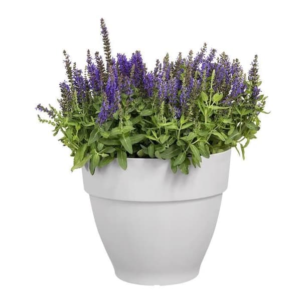 ELHO Rund blomkruka Vibia Campana - Ø 20 cm - Vit