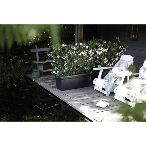Planteringskärl - elho - Green Basics Garden Xxl 60 - Mjuk terrakotta - Röd - L 29,5 x B 59,2 x H 27,7 cm