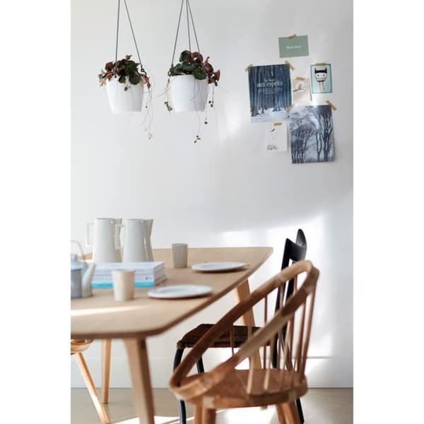 Hängkrukskydd - ELHO GIVE Room TO Nature - Bryssel 18 cm - Vit