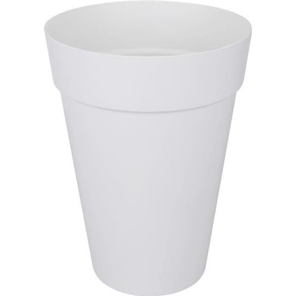 ELHO Loft Urban hög rund blomkruka - Ø 28 cm - Vit