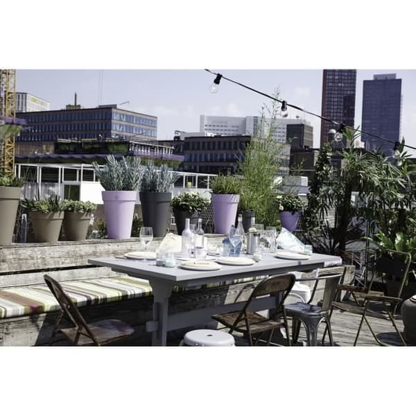 ELHO Loft Urban hög rund blomkruka - Ø 28 cm - Antracitgrå