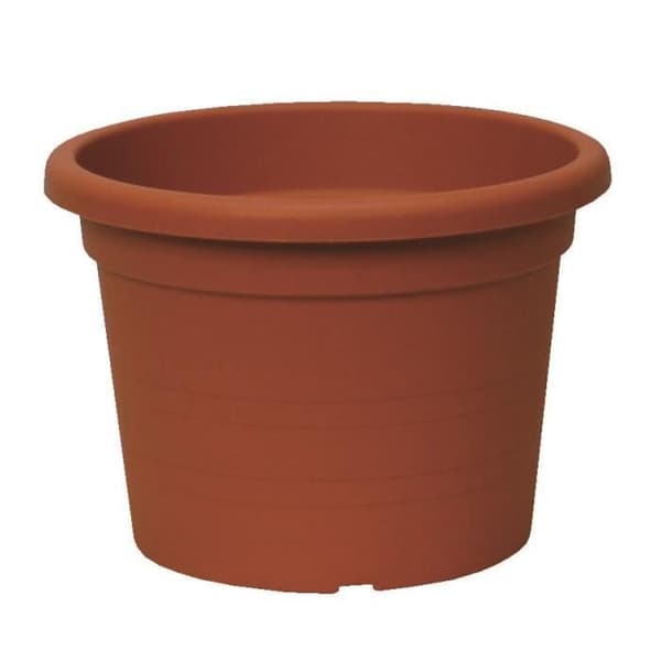 Cilindrokruka - MÄRKE - Ø40XH.28 cm - 20,5 l - Terrakotta - Återvinningsbar plast