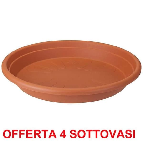 Sottovaso - ELHO - ERBJUDANDE - Rund - 27 cm - Plast - Orange
