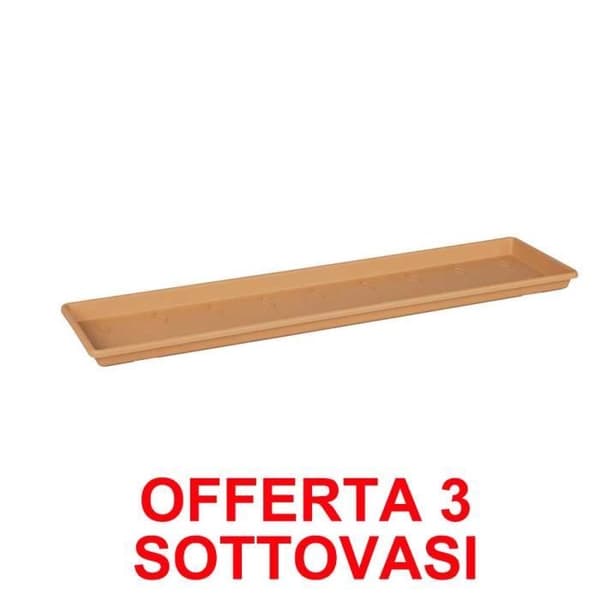 Sottovaso - Elho - Green Basics - 50cm - Plast - Rektangulär