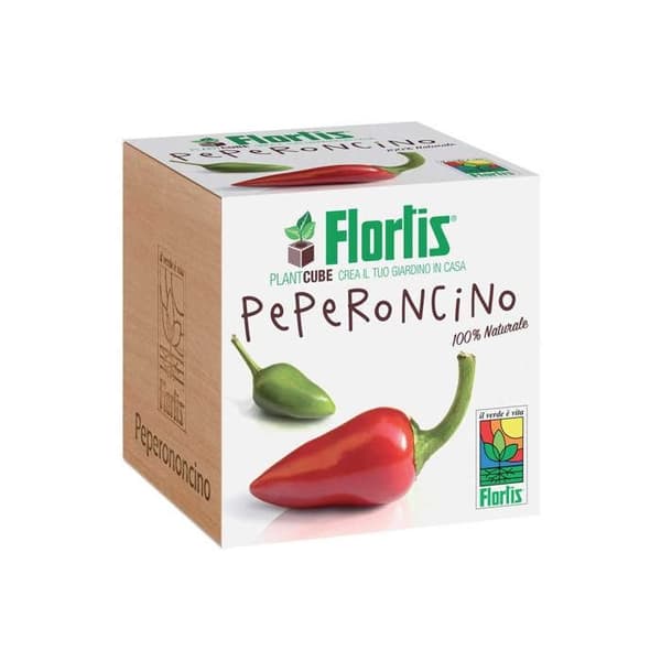 FLORTIS PLANTCUBE PEPERONCINO 7,5X7,5X7,5 CM GIARDINAGGIO PIANTE FIORI