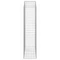 Miniatyrbillede 4 af 5: vidaXL buet gabionkurv 150x50x200/220 cm galvaniseret jern