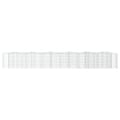 Miniatyrbillede 2 af 6: vidaXL buet gabion-højbed 600x50x100 cm galvaniseret jern