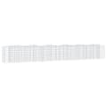 Miniatyrbillede 1 af 6: vidaXL buet gabion-højbed 600x50x100 cm galvaniseret jern