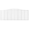 Miniatyrbillede 4 af 6: vidaXL buede gabionkurve 20 stk. 400x30x140/160 cm galvaniseret jern