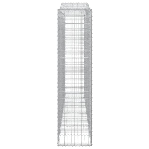 vidaXL Kaarevat kivikorit 7 kpl 400x50x200/220 cm galvanoitu rauta