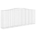 Miniatyrbillede 3 af 6: vidaXL buede gabionkurve 25 stk. 400x50x160/180 cm galvaniseret jern
