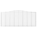 Miniatyrbillede 4 af 6: vidaXL buede gabionkurve 25 stk. 400x50x160/180 cm galvaniseret jern