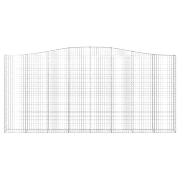 vidaXL Kaarevat kivikorit 6 kpl 400x30x180/200 cm galvanoitu rauta