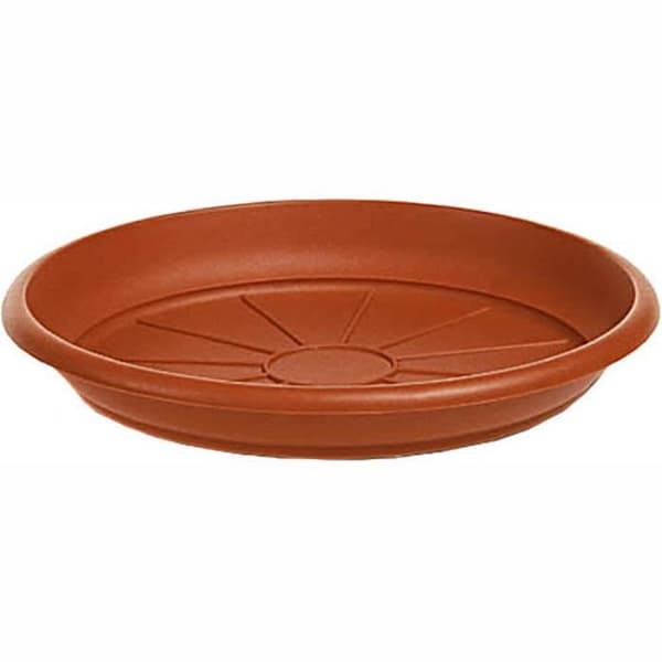 Soucoupe - STEFANPLAST - Medelhav - Ø 14 cm - återvunnen ekologisk plast - terrakotta