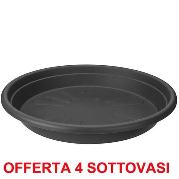 Universell undertallrik ELHO - Rund 21 cm - Antracit