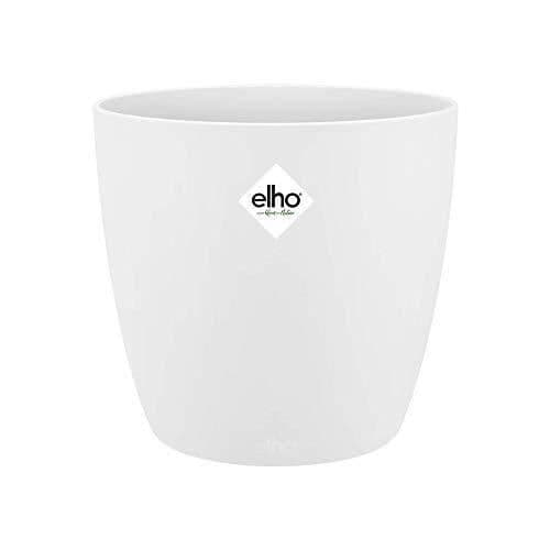 Blomkruka - ELHO - Bruxelles Round 14 - Vit - Återvunnen plast - Rund - 25 cm - Genomskinlig