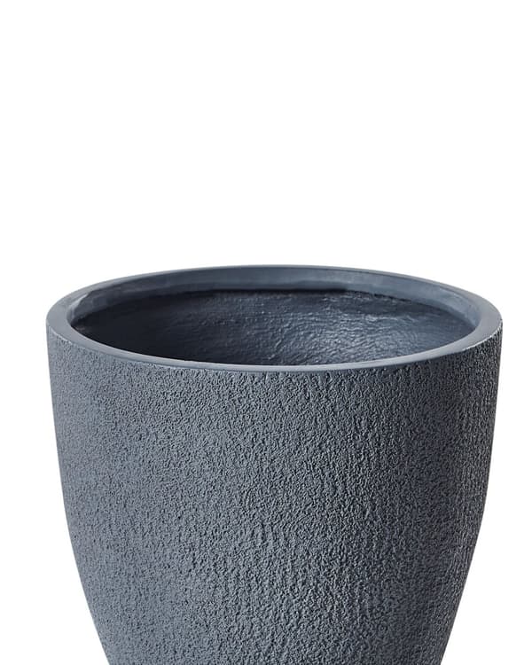 Blomsterpotte Grå Lysegrå Rund Værbestandig Moderne Hage Blomst Planter 46 x 46 x 46 cm