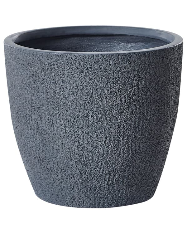 Blomsterpotte Grå Lysegrå Rund Værbestandig Moderne Hage Blomst Planter 46 x 46 x 46 cm