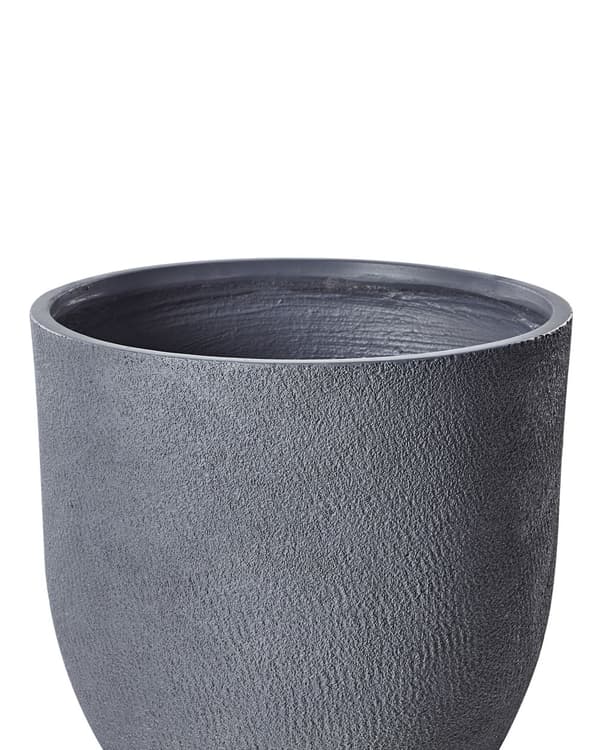 Blomsterpotte Lysegrå Rund Værbestandig Moderne Hage Blomst Planter 55 x 55 x 53 cm