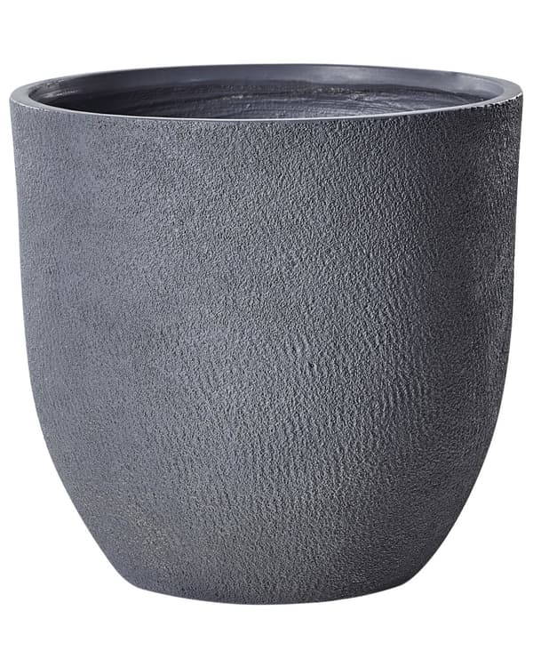 Blomsterpotte Lysegrå Rund Værbestandig Moderne Hage Blomst Planter 55 x 55 x 53 cm