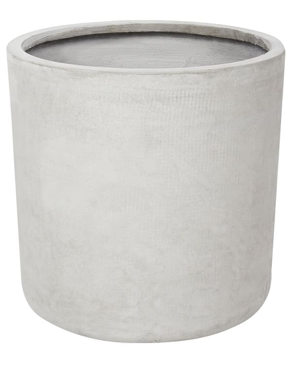 Blomsterpotte Plantepotte Grå Potter Planter Blomster Rund 42 x 42 x 42 cm Værbestandig