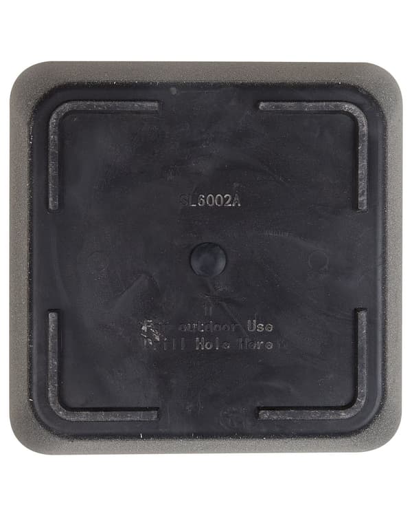 Sæt med 2 Urtepottekummer Massiv Mørkegrå Stenblanding Polyresin Firkantet 34 x 34 cm UV-resistent