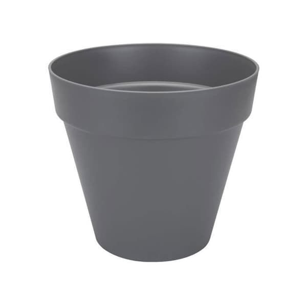 Elho rund blomkruka med urbana lofthjul - Ø 40 cm - antracitgrå
