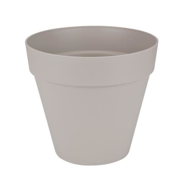 Elho rund blomkruka med urbana lofthjul - Ø 50 cm - het grå