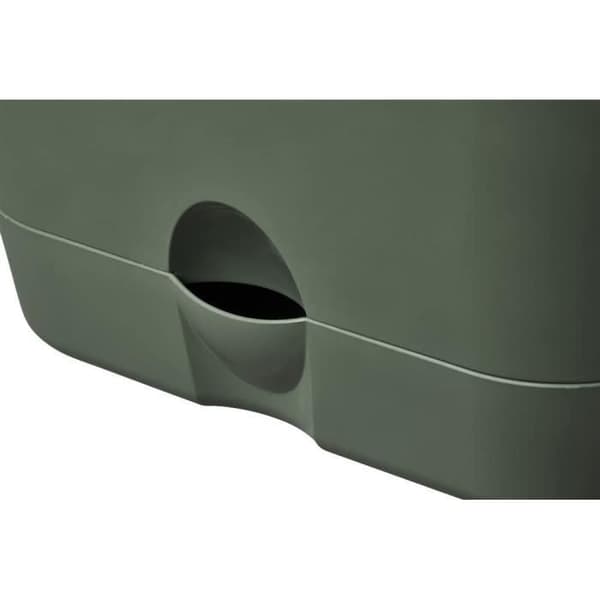 Green Basic Square Flower Pot - Plast - Tank - Ø20 - Leaf Green