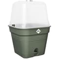Miniatyrbild 1 av 5: Green Basic Square Flower Pot - Plast - Tank - Ø20 - Leaf Green