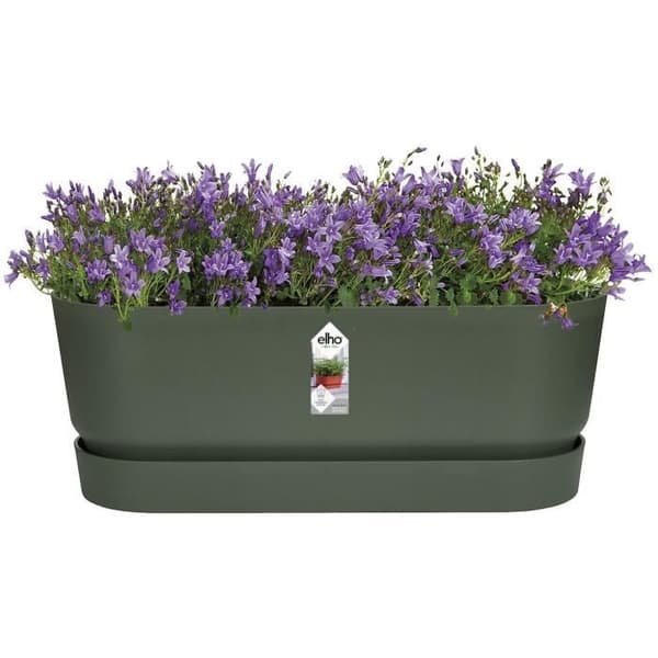 Oval Planter Greenville - Plast - Ø50 - Leaf Green