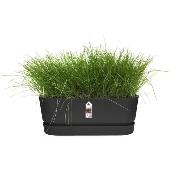 Greenville Oval Planter - Plast - Ø50 - Frozen Brown