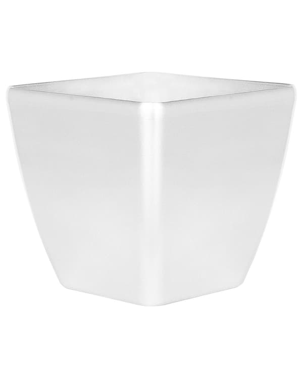 Set med 2 Krukor Silver Fiberlera 35 x 35 x 34 cm Utomhus Inomhus Allväder