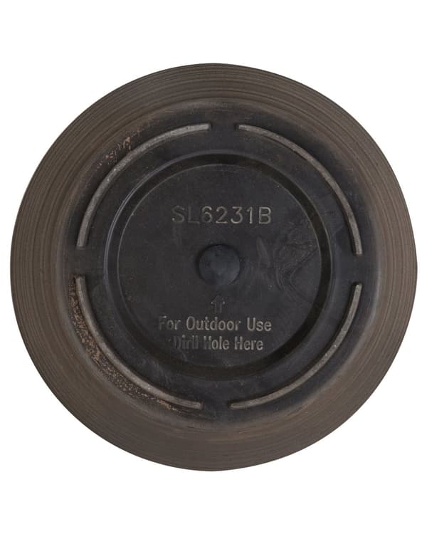 Uppsättning med 2 Blomkrukor Planteringskärl Solid Brun Stenblandning Polyresin Kvadratisk ø 43 cm Väderbeständig
