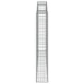 Miniatyrbillede 4 af 5: vidaXL buet gabionkurv 300x30x180/200 cm galvaniseret jern