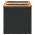 Miniatyrbillede 3 af 5: vidaXL plantekasse 40x40x40 cm polyrattan sort