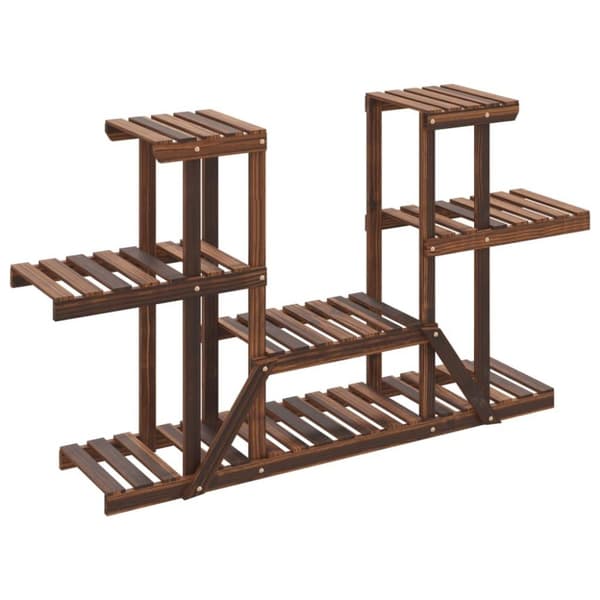 vidaXL blomsterstativ 110x25x73 cm massivt fyrretræ