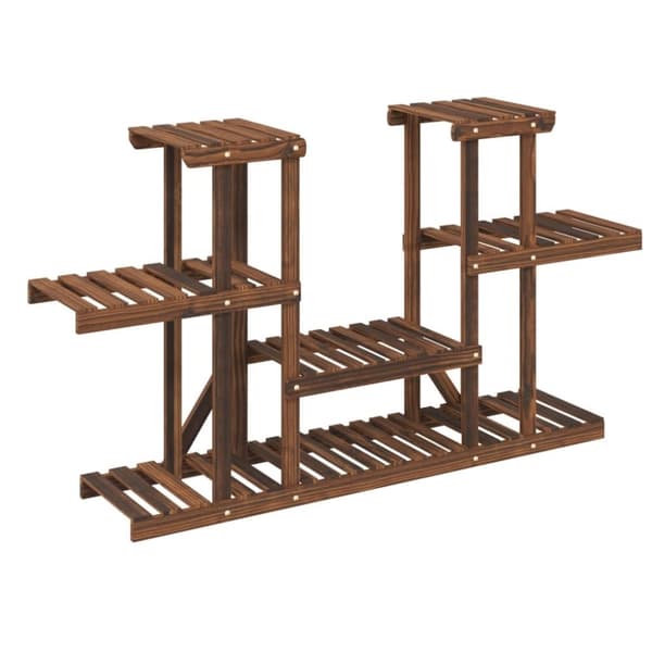 vidaXL blomsterstativ 110x25x73 cm massivt fyrretræ