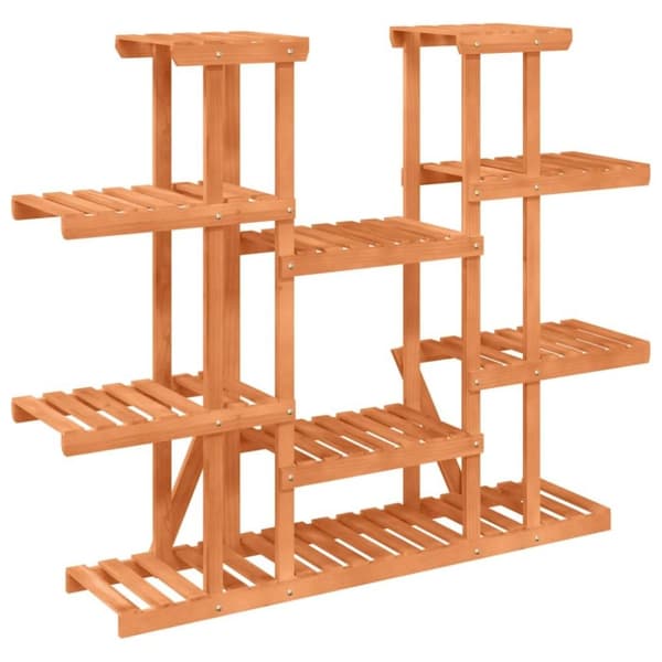 vidaXL blomsterstativ 110x25x110,5 cm massivt fyrretræ