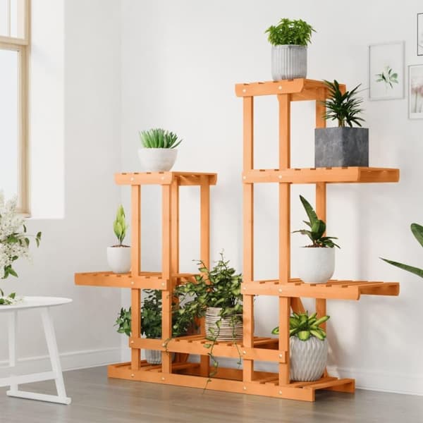 vidaXL blomsterstativ 95x25x96 cm massivt fyrretræ
