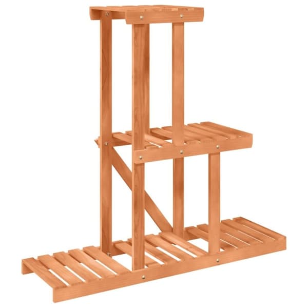 vidaXL blomsterstativ 81x25x75,5 cm massivt fyrretræ