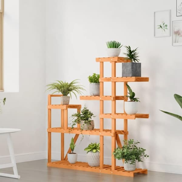 vidaXL blomsterstativ 110x25x111 cm massivt fyrretræ