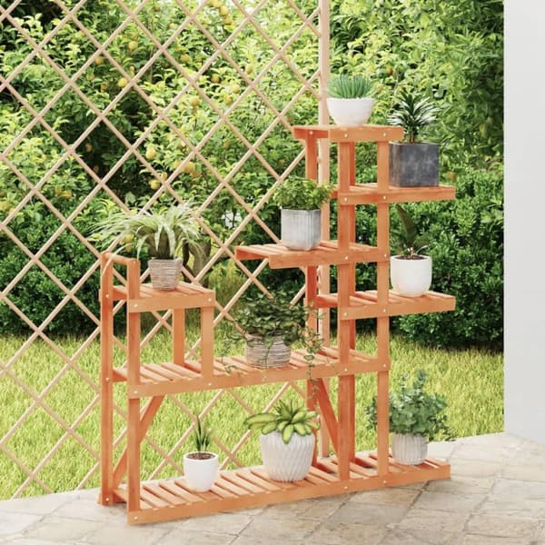 vidaXL blomsterstativ 110x25x111 cm massivt fyrretræ