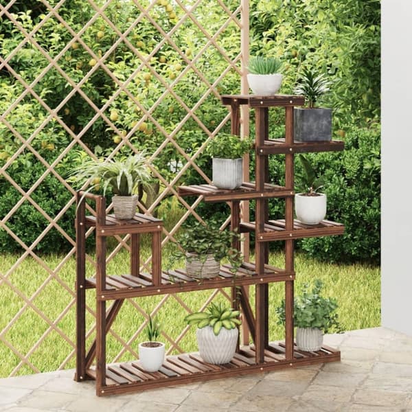 vidaXL Kukkateline 110x25x111 cm täysi kuusi