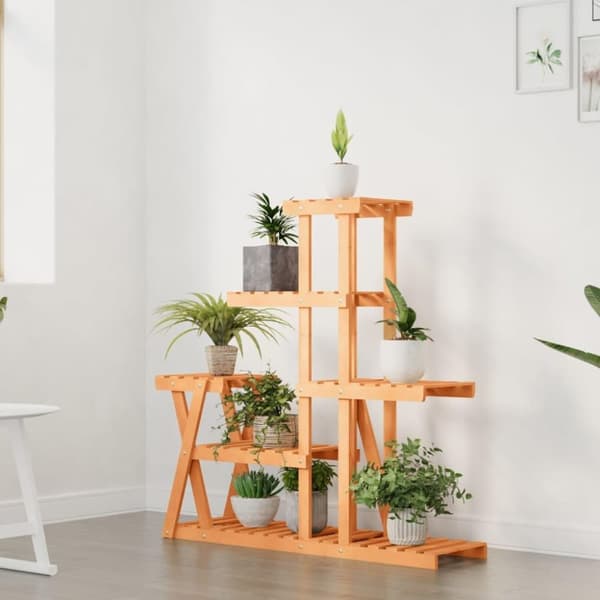 vidaXL blomsterstativ 95x25x96 cm massivt fyrretræ