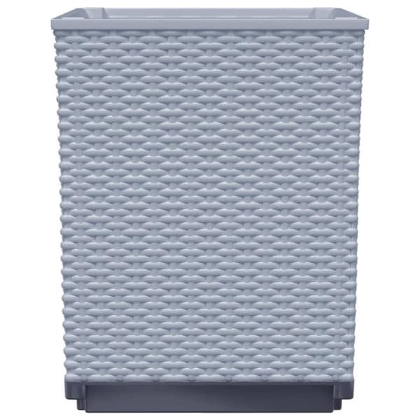 vidaXL Plantekasser 2 stk lysegrå 30x30x37 cm polypropylen