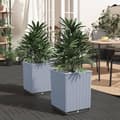 Miniatyrbilde 2 av 8: vidaXL Plantekasser 2 stk lysegrå 30x30x37 cm polypropylen